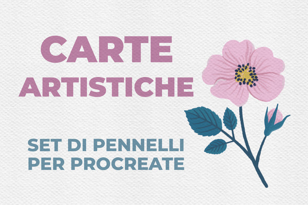 CARTE ARTISTICHE SET DI PENNELLI PER PROCREATE