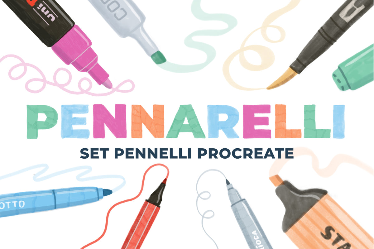 PENNARELLI SET DI PENNELLI PROCREATE – Insalata Illustrata