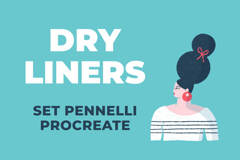 DRY LINERS SET DI PENNELLI PROCREATE