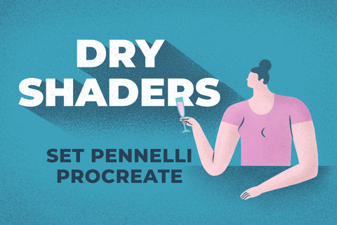DRY SHADERS SET DI PENNELLI PROCREATE